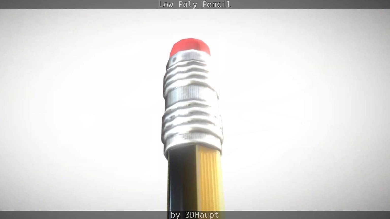 Pencil Lowpoly in sky Low-poly 3D model_41