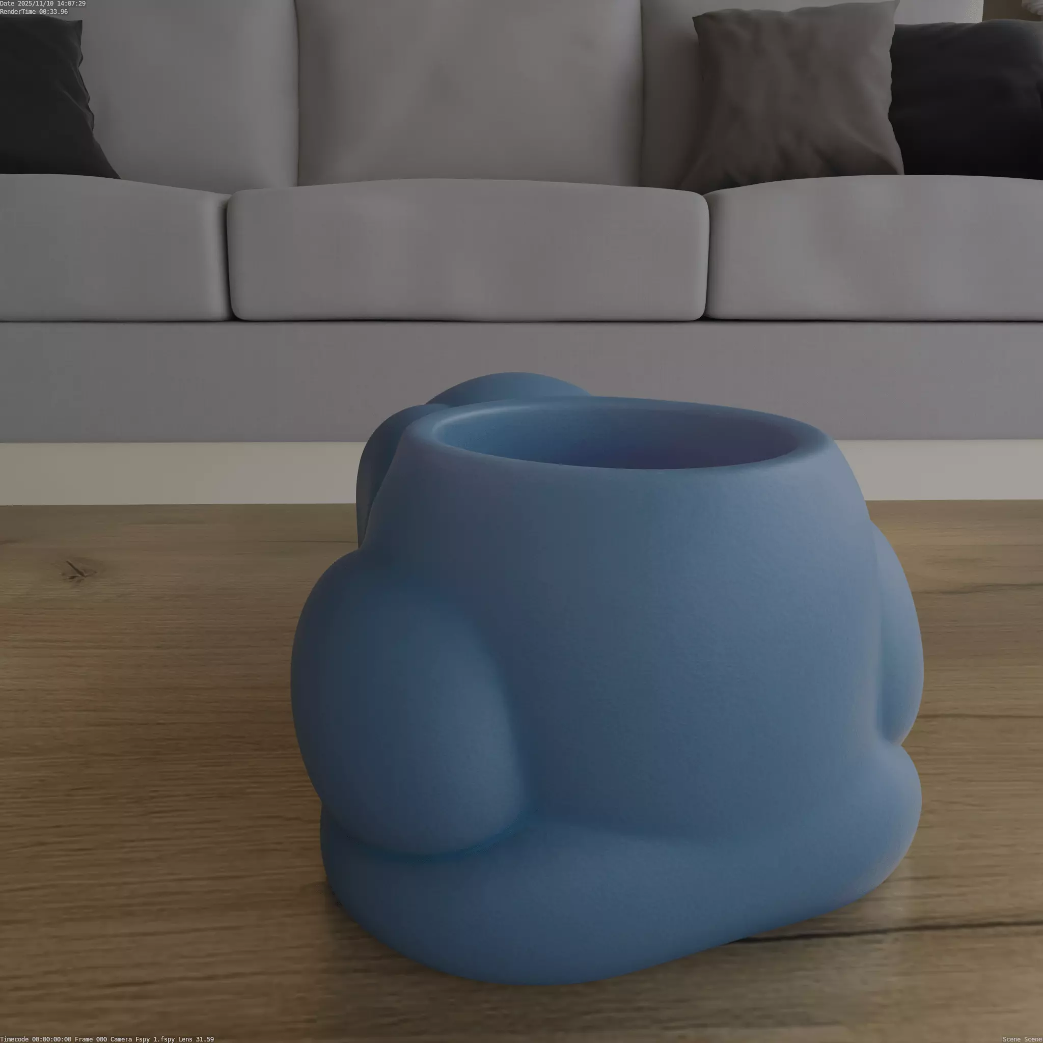 Adorable Sleeping Puppy Planter Candy Holder STL 3D print model_3