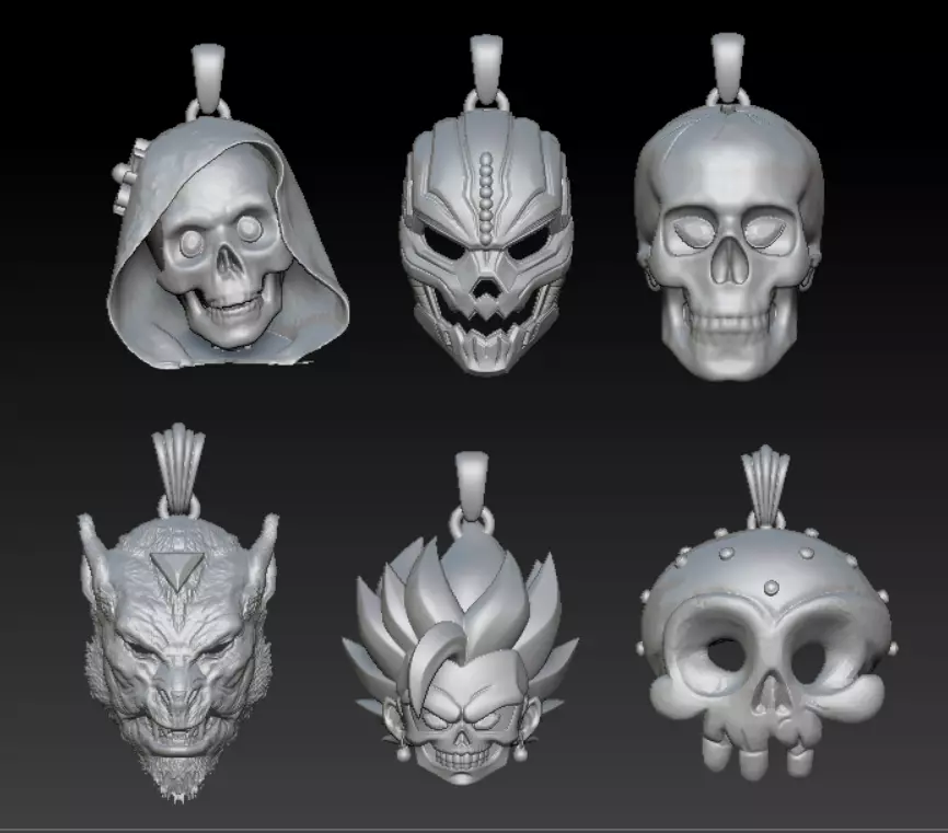 Halloween Pumpkin Horror Pendant Collection 3D print model