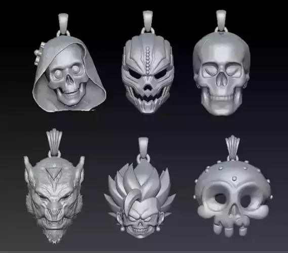 Halloween Pumpkin Horror Pendant Collection