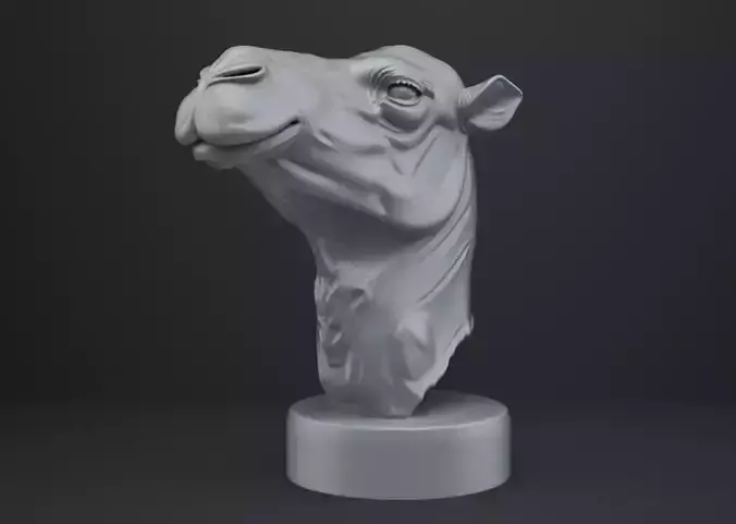 Camel Bust - Animal Figurine