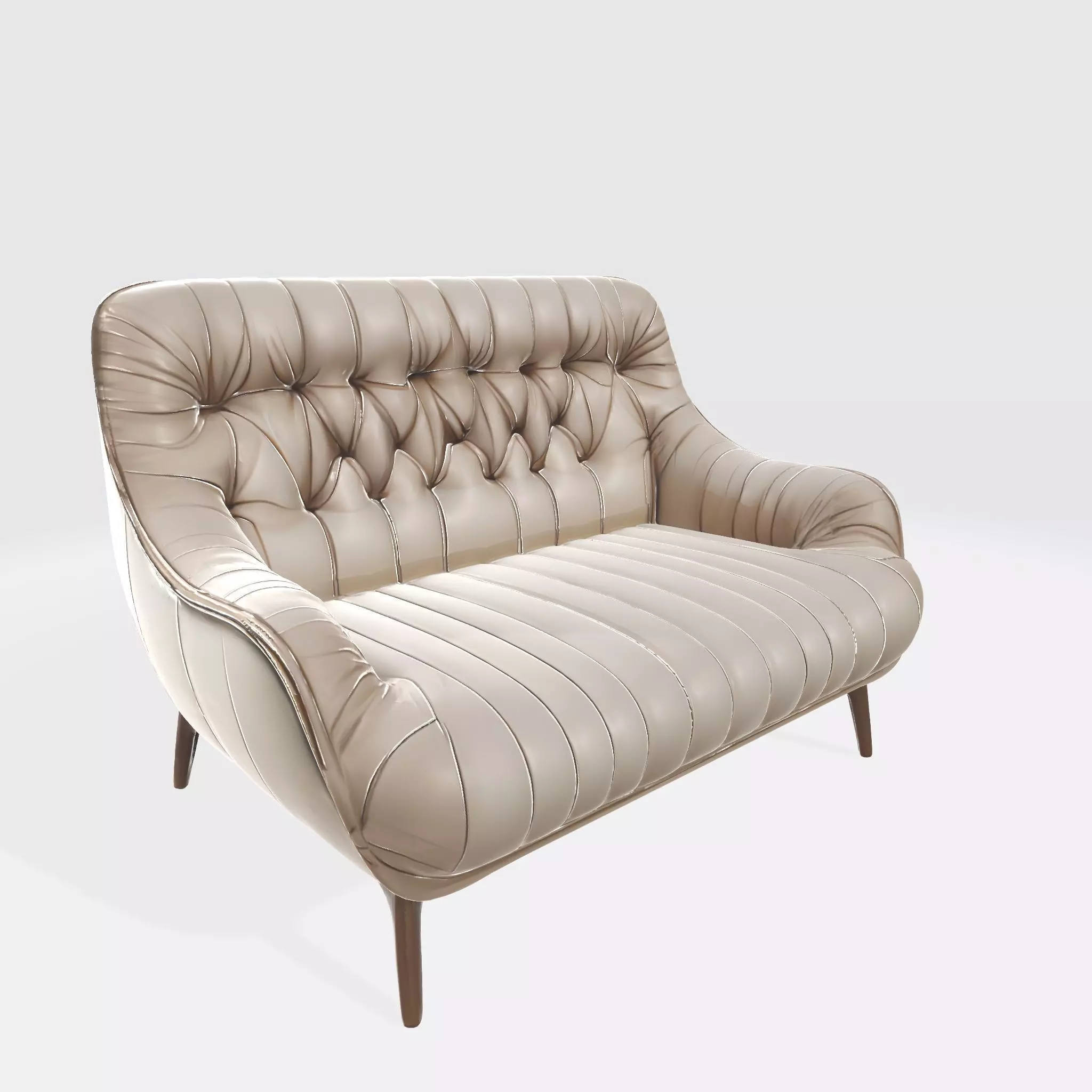 Sofa 27 Low-poly 3D model_1