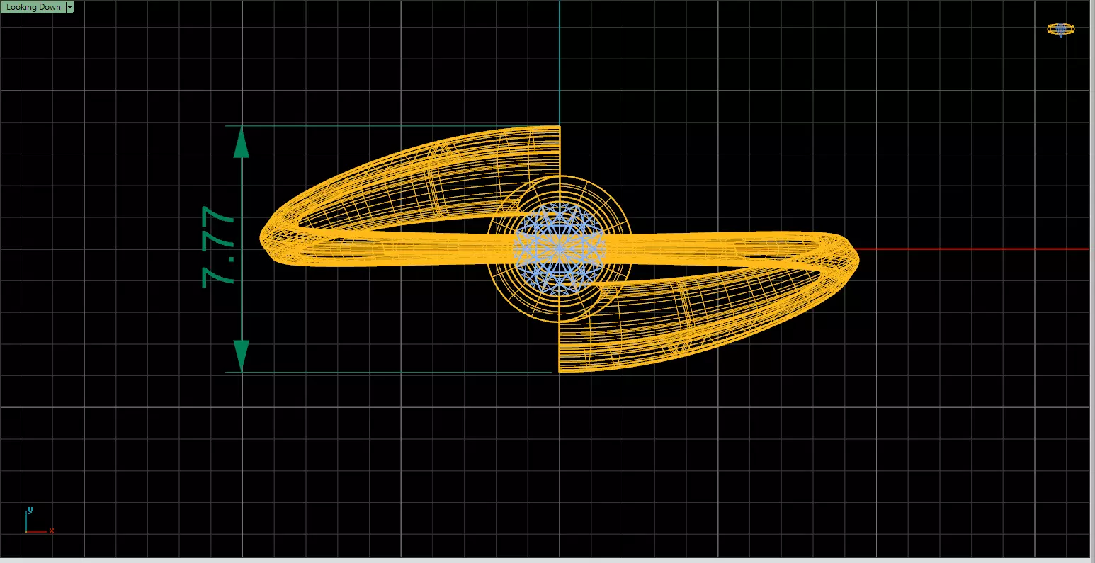 Modern Bypass Ring with Round Stone Item 29 3D print model_5