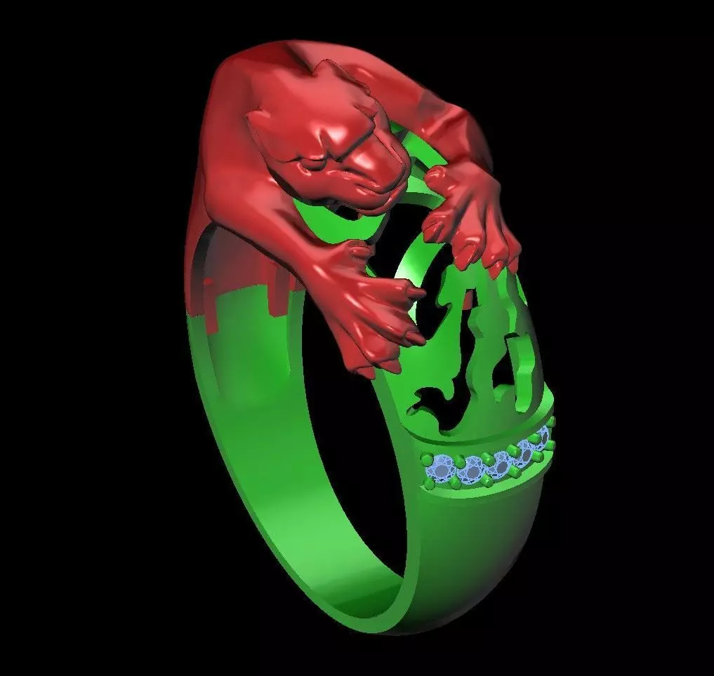 Pantera Rings 3dm Print Model Free 3D print model_2