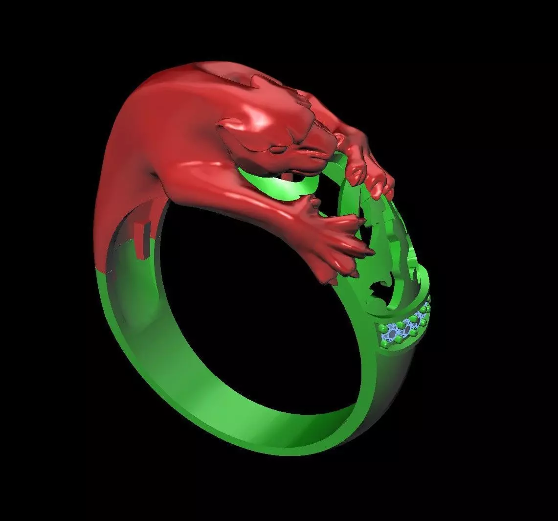 Pantera Rings 3dm Print Model Free 3D print model_3