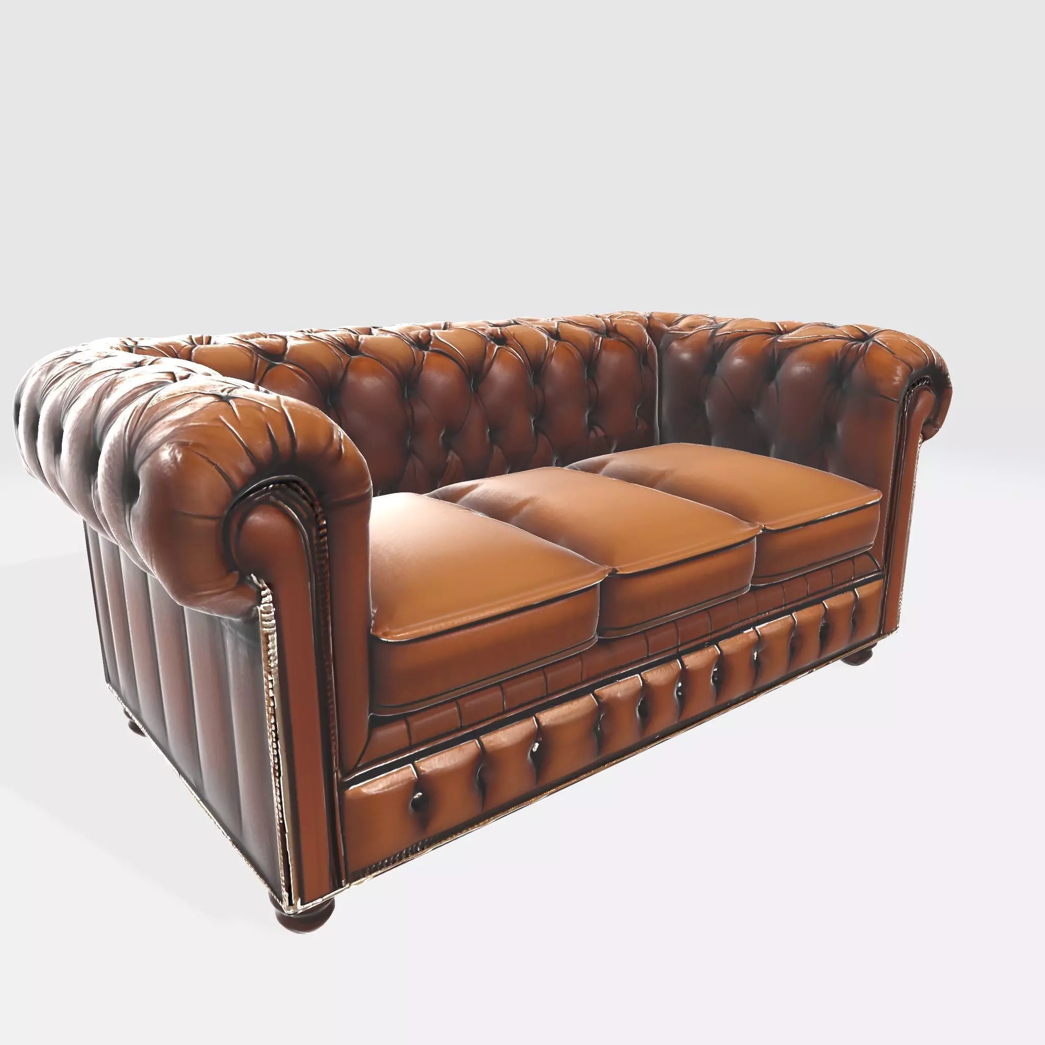 Sofa 24 Low-poly 3D model_1