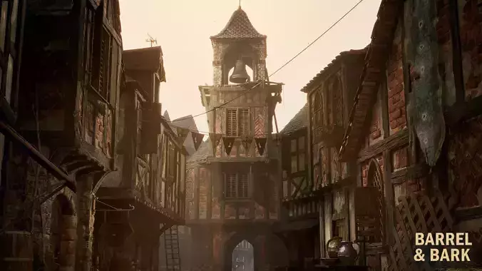 Medieval French Town Environment