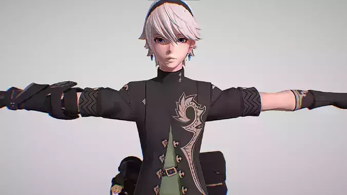 Leo - Primary Protagonist Of Fantasian - Cute Anime Character