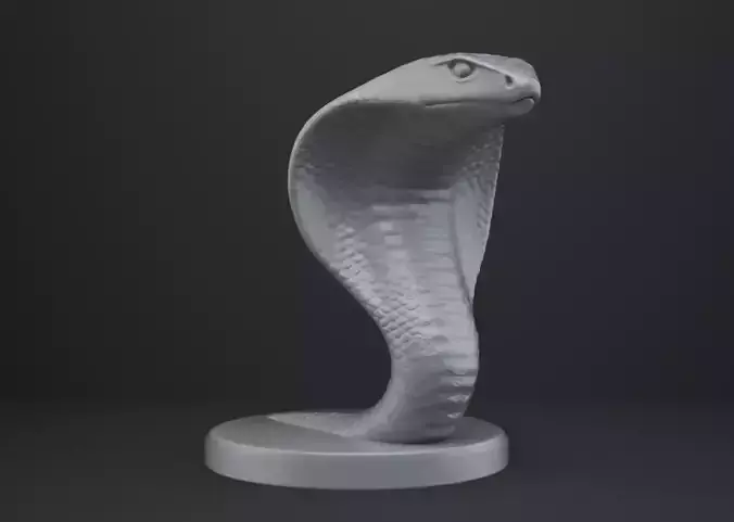 Cobra Bust - Animal Figurine