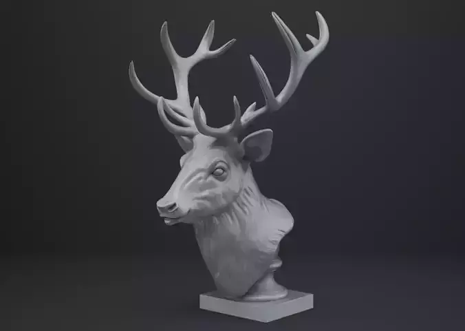 Deer Bust - Animal Figurine
