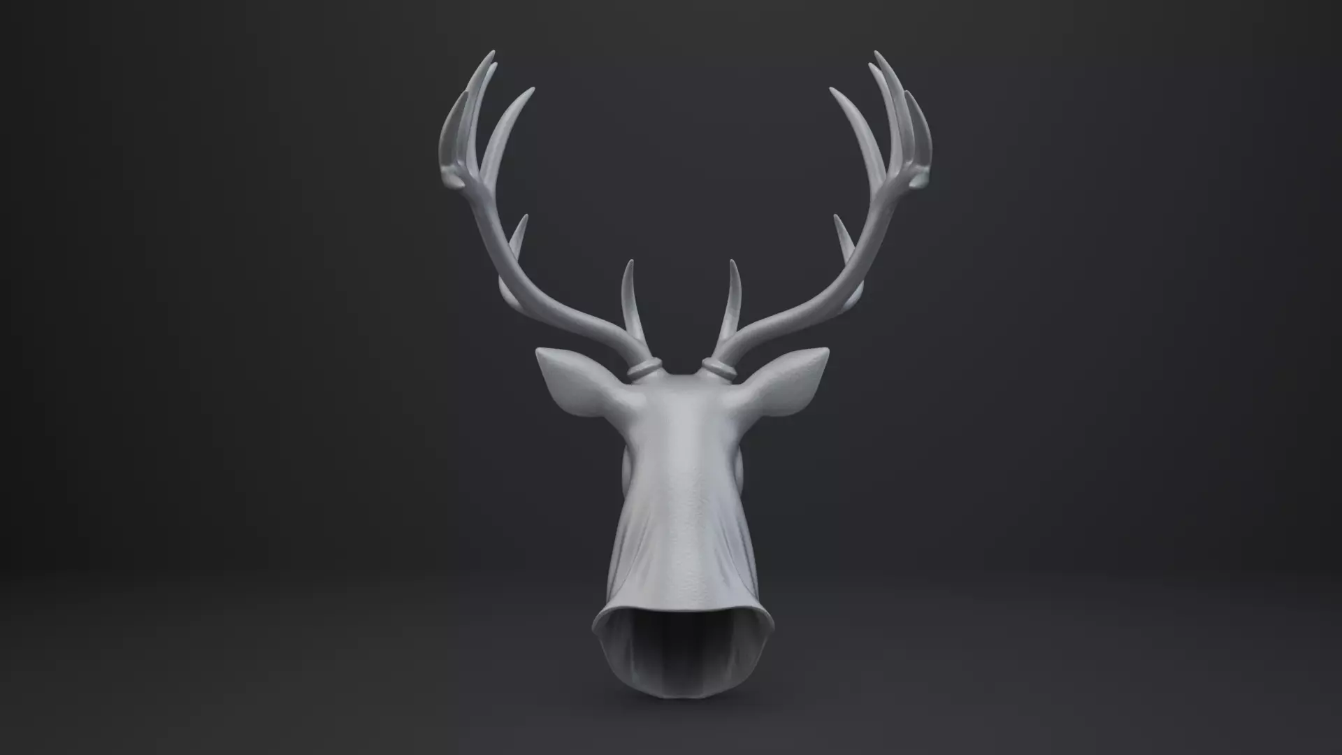 Deer Bust - Animal Figurine 3D print model_5