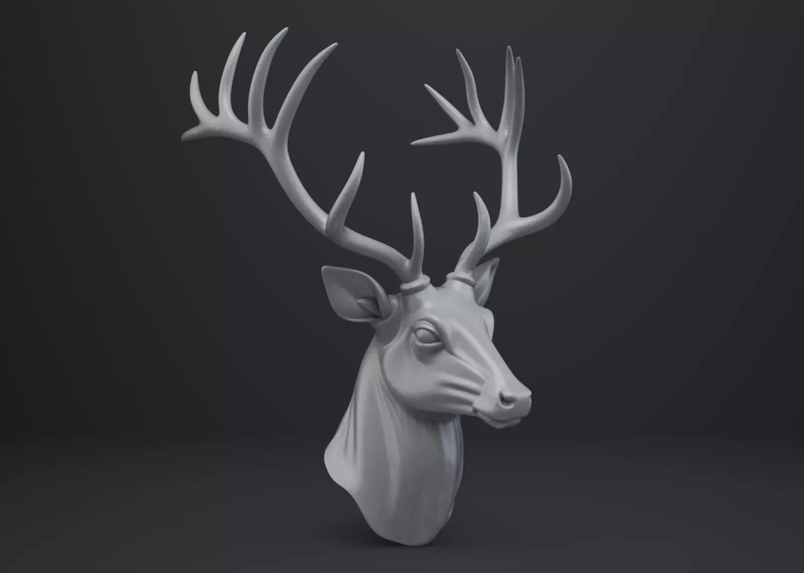 Deer Bust - Animal Figurine 3D print model_0