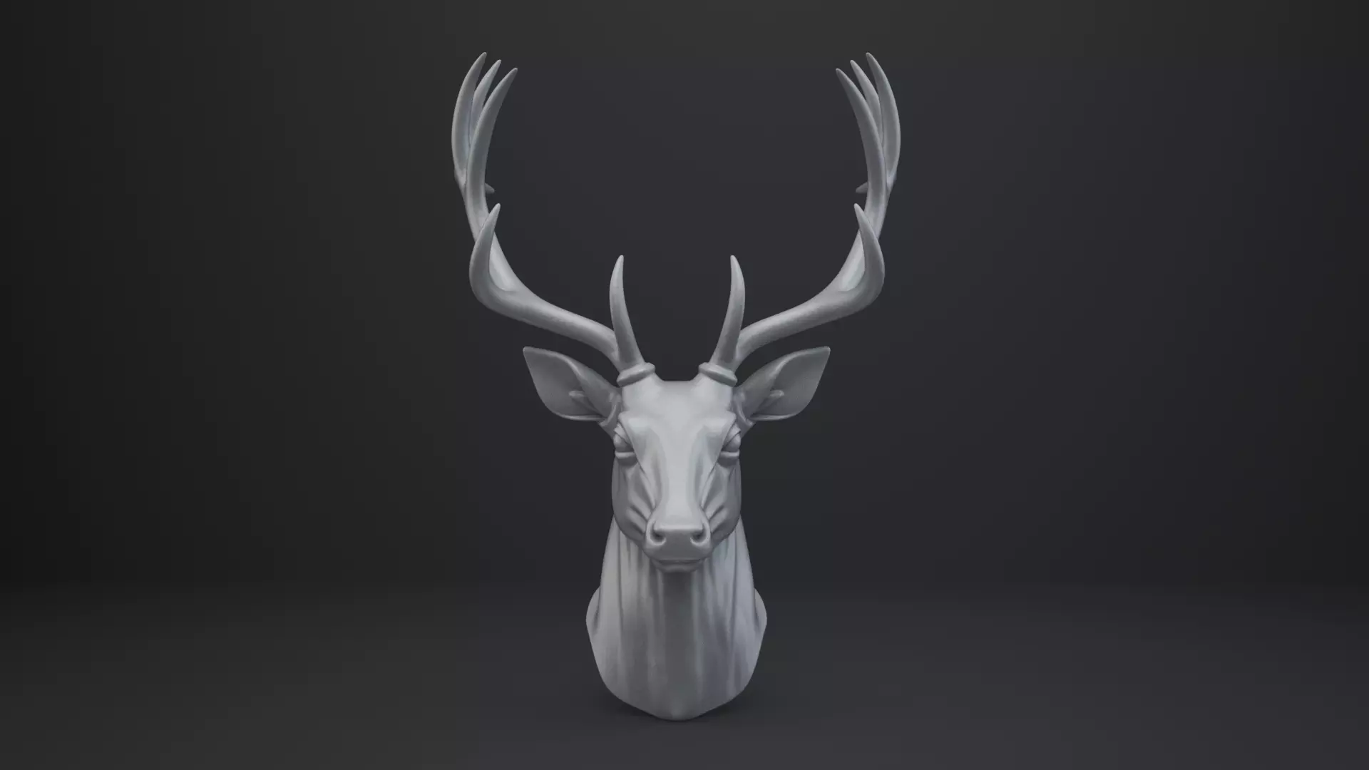 Deer Bust - Animal Figurine 3D print model_1
