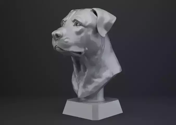 Dog Bust - Animal Figurine
