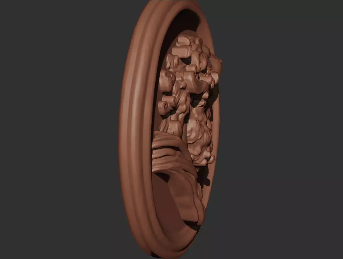 Hercules Pendant 3D print model_7