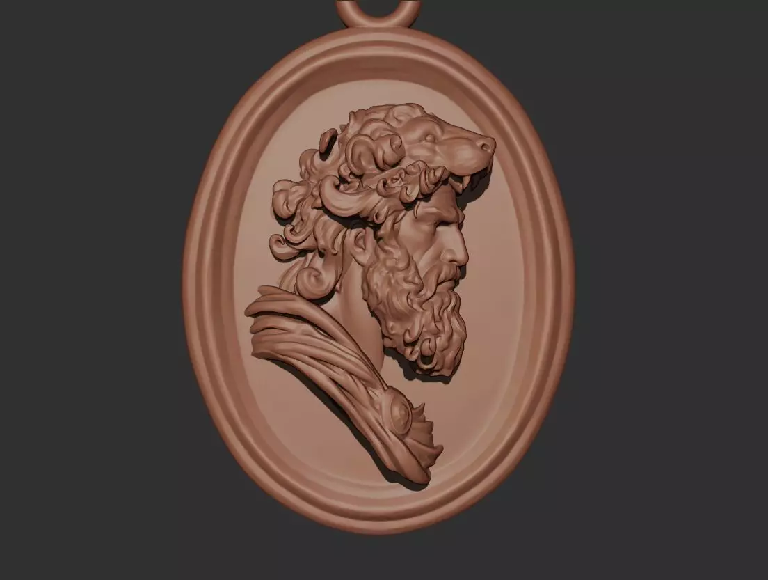 Hercules Pendant 3D print model_1