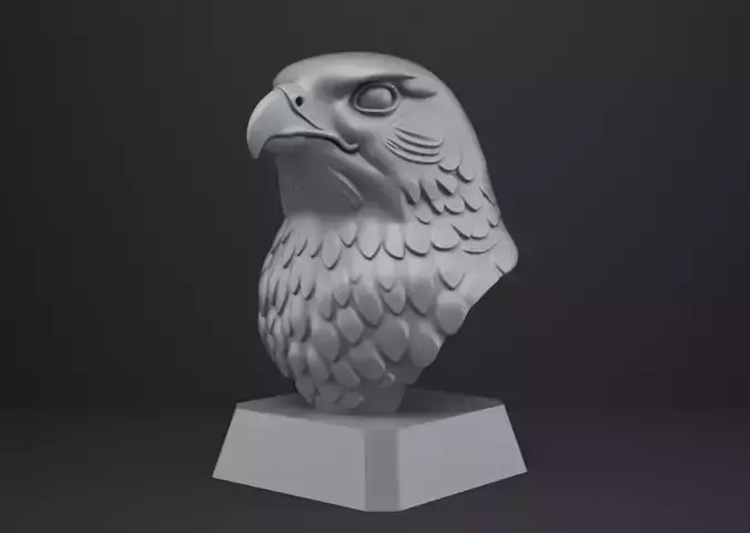 Falcon Bust - Animal Figurine