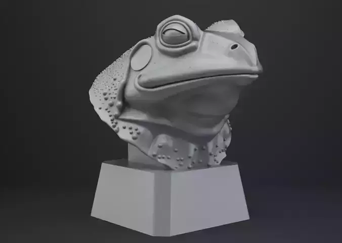 Frog Bust - Animal Figurine