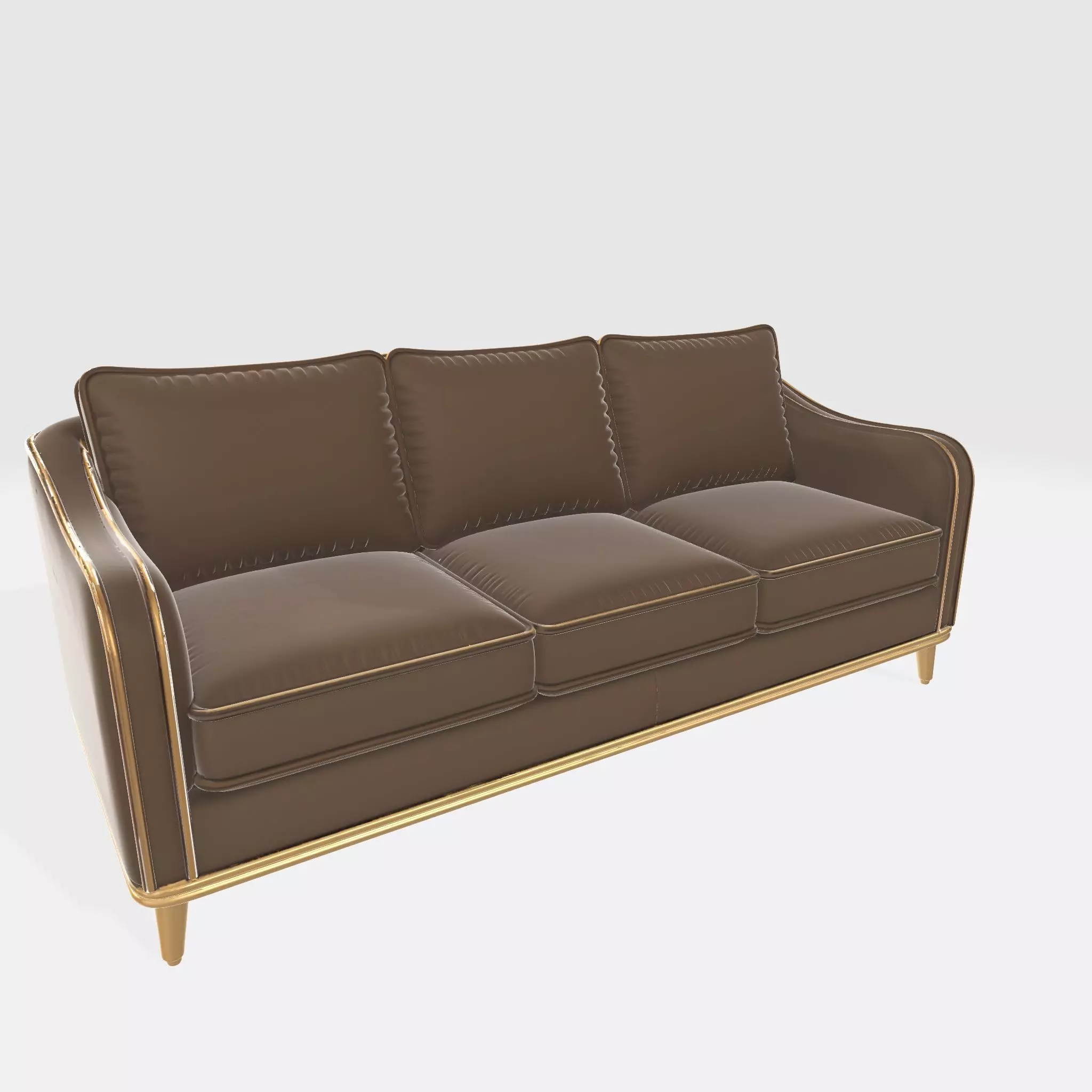 Sofa 43 Low-poly 3D model_1