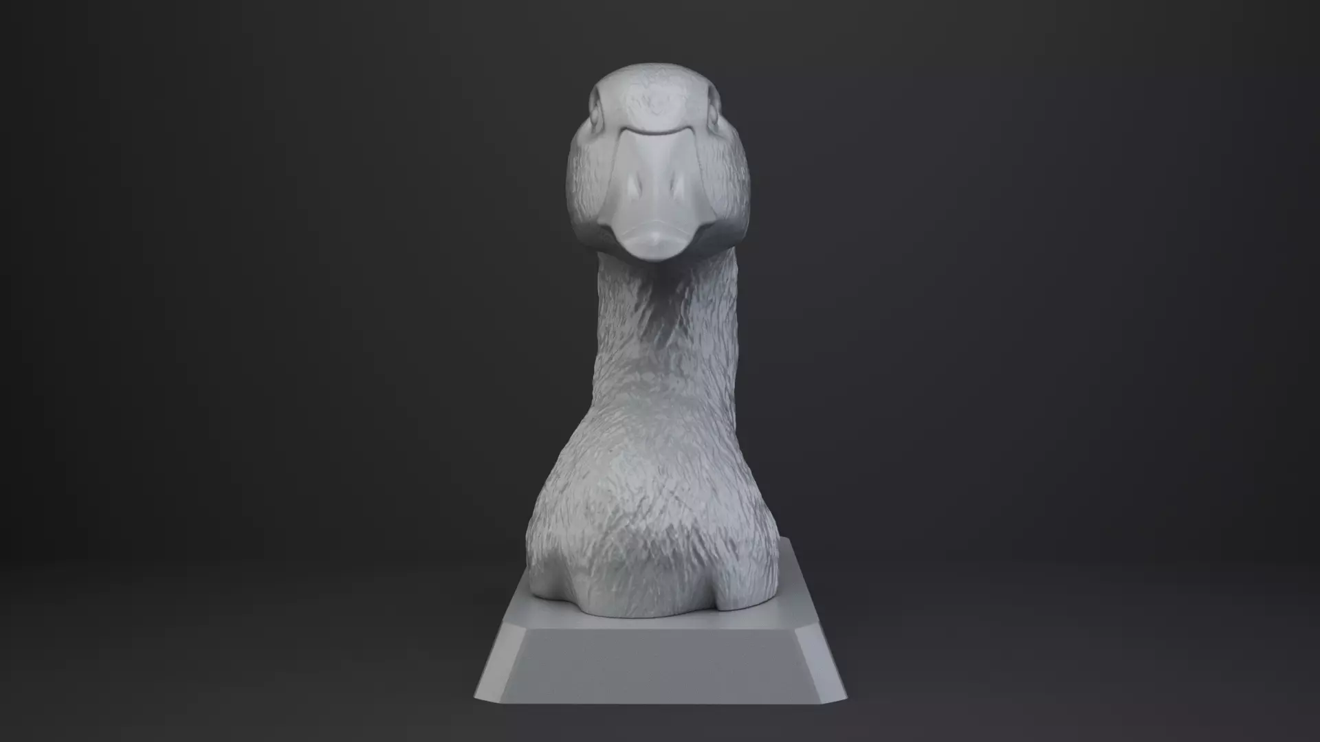 Goose Bust - Animal Figurine 3D print model_9