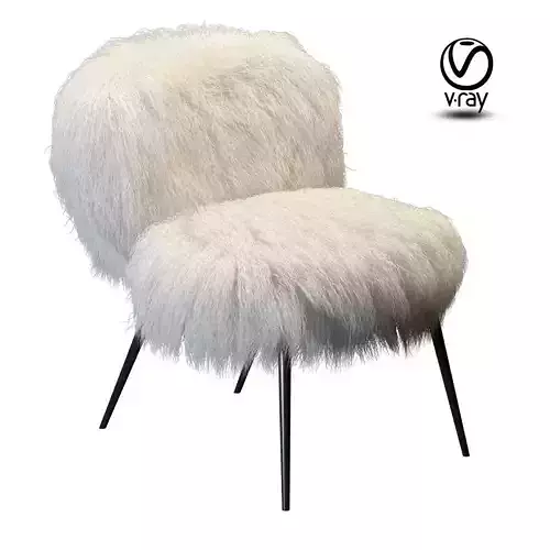 Chair Baxter Nepal fur 3D model
