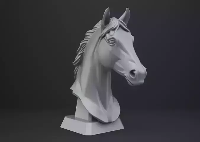 Horse Bust - Animal Figurine
