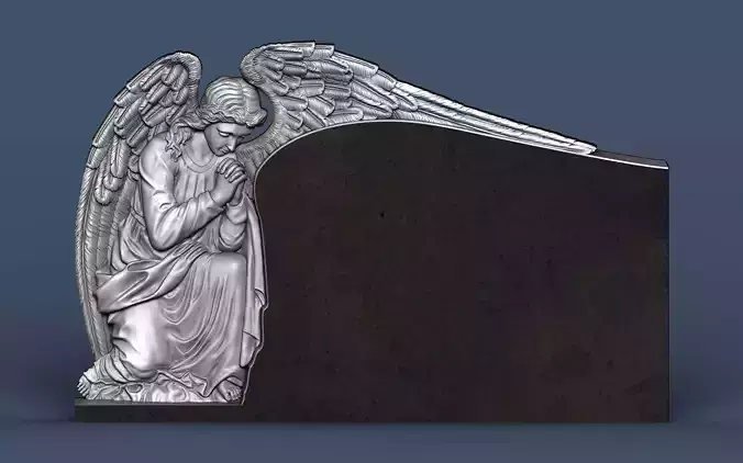 Angel Tombstone 3D model