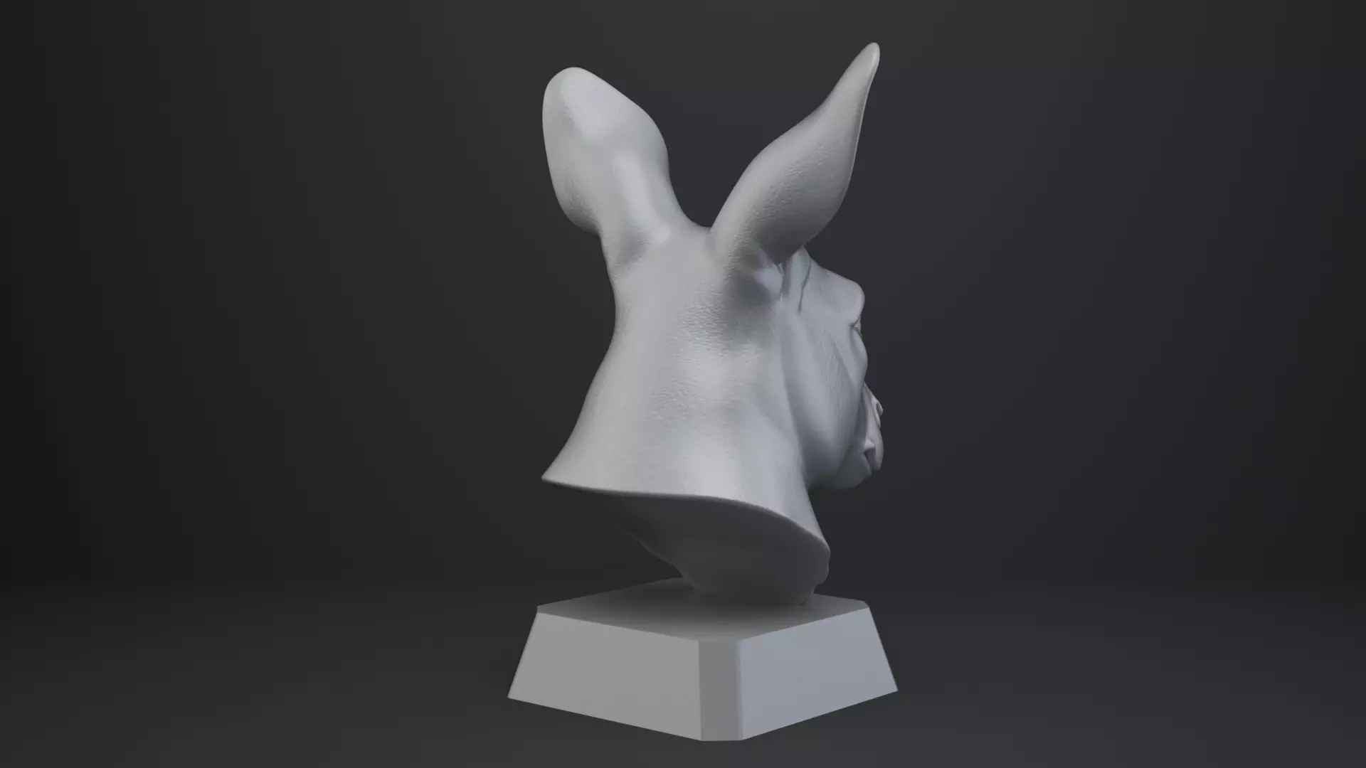 Kangaroo Bust - Animal Figurine 3D print model_6