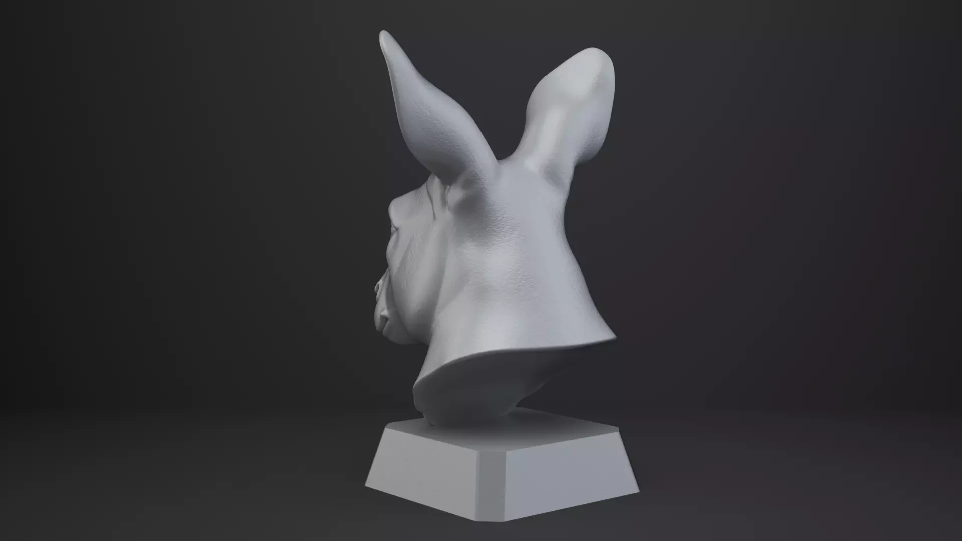 Kangaroo Bust - Animal Figurine 3D print model_4
