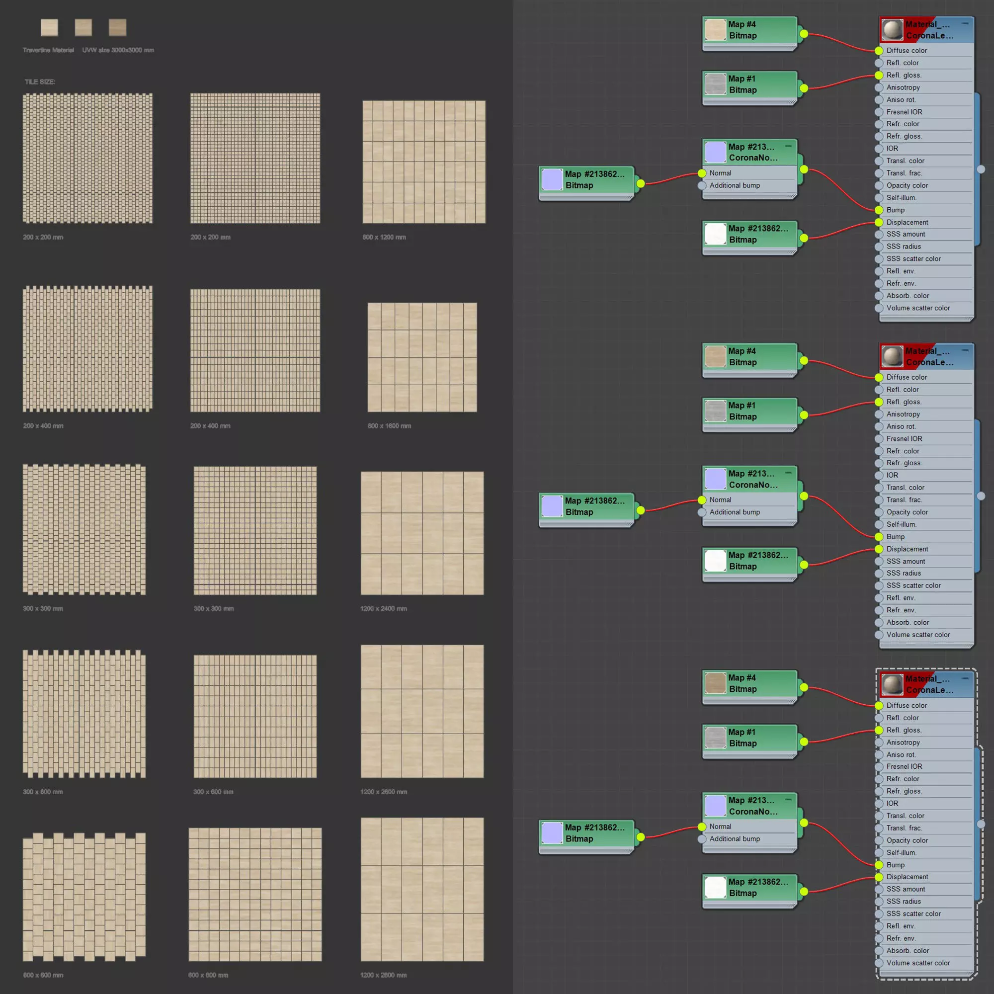 Travertine Material and Tiles - set 02 Texture_6