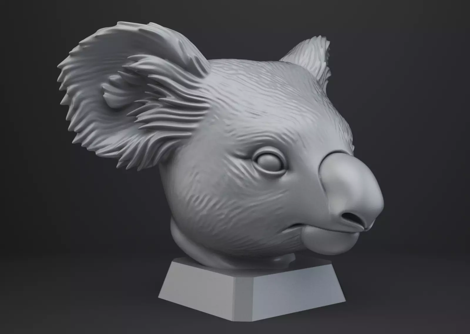 Koala Bust - Animal Figurine 3D print model