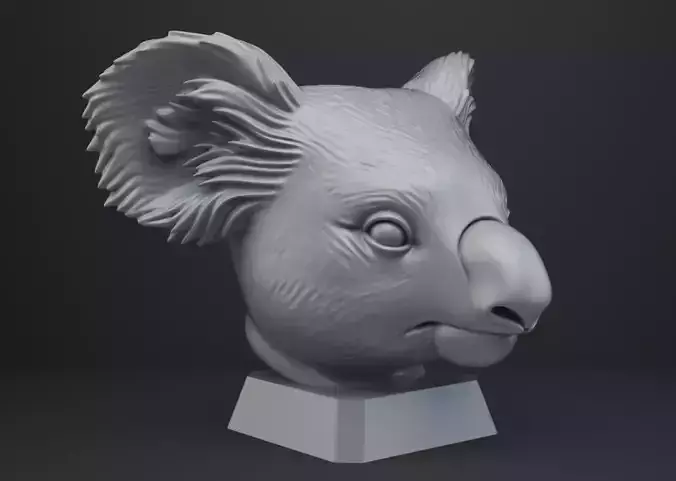 Koala Bust - Animal Figurine