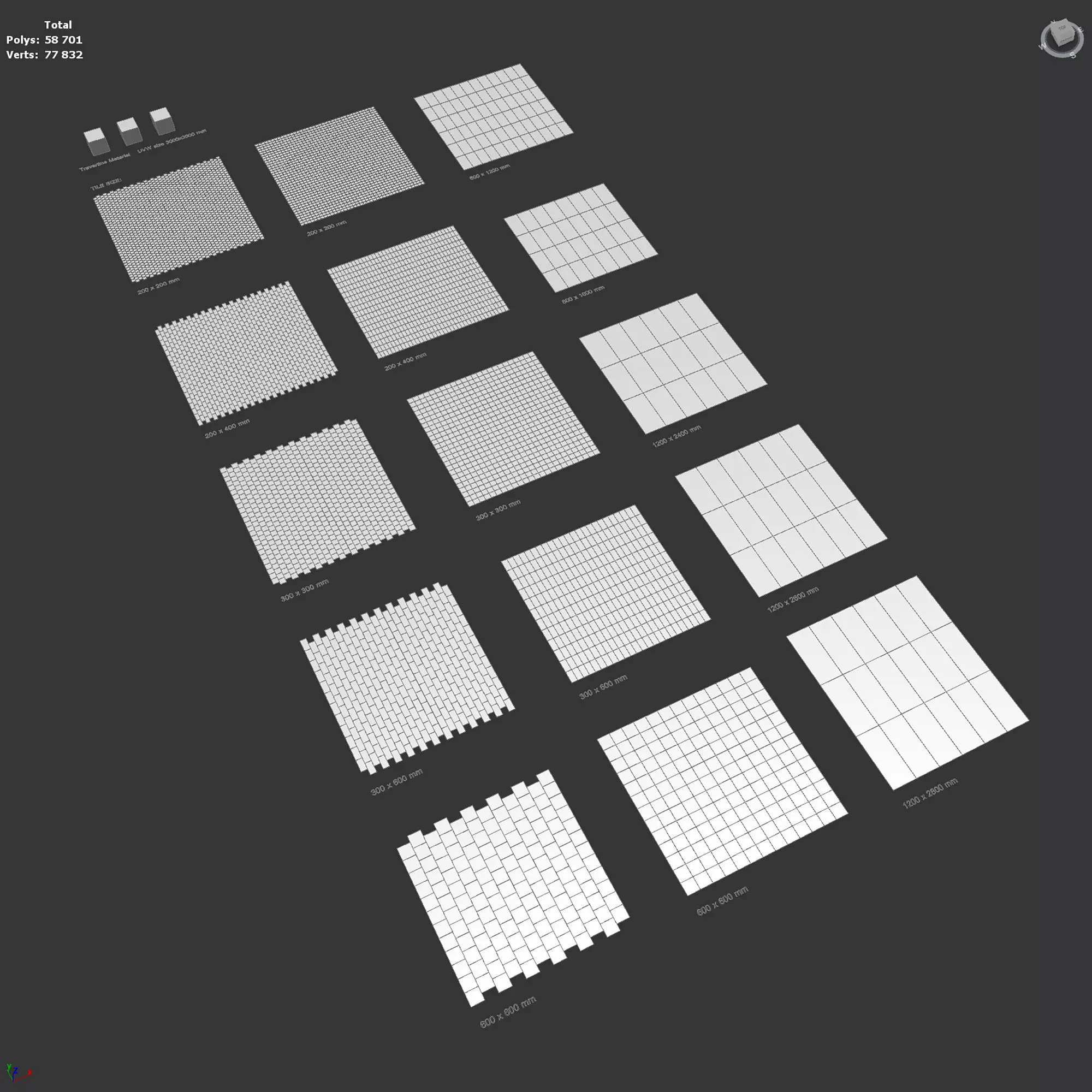 Travertine Material and Tiles - set 03 Texture_8