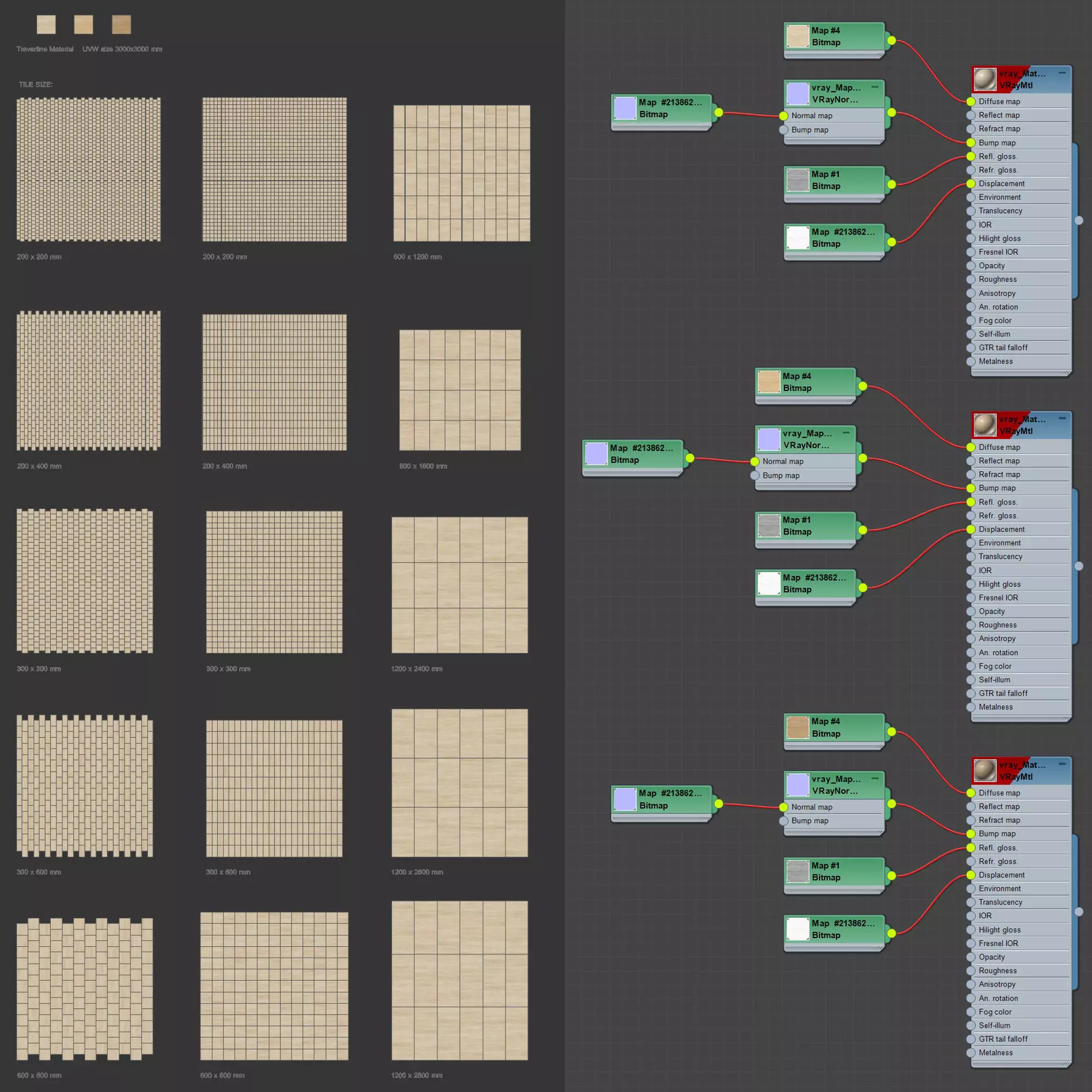 Travertine Material and Tiles - set 03 Texture_6
