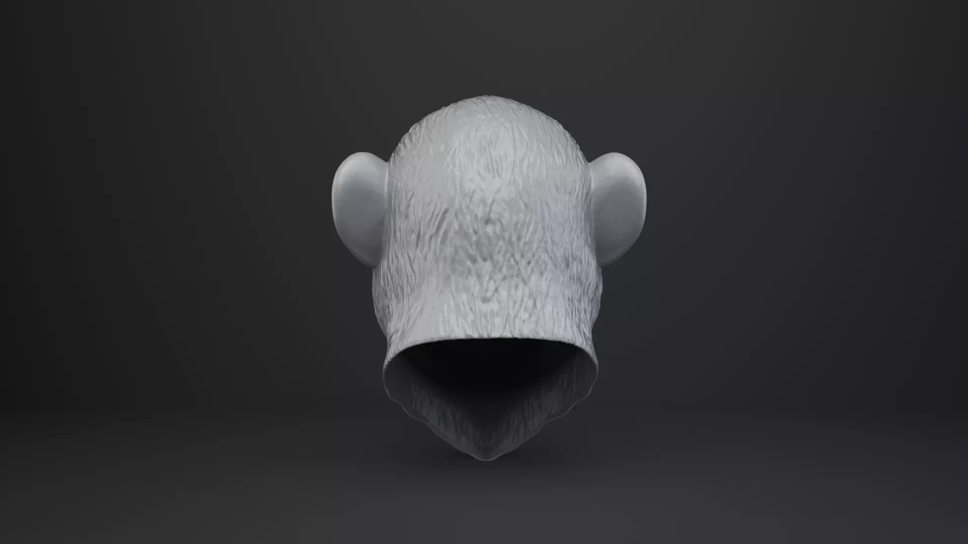 Monkey Bust - Animal Figurine 3D print model_5