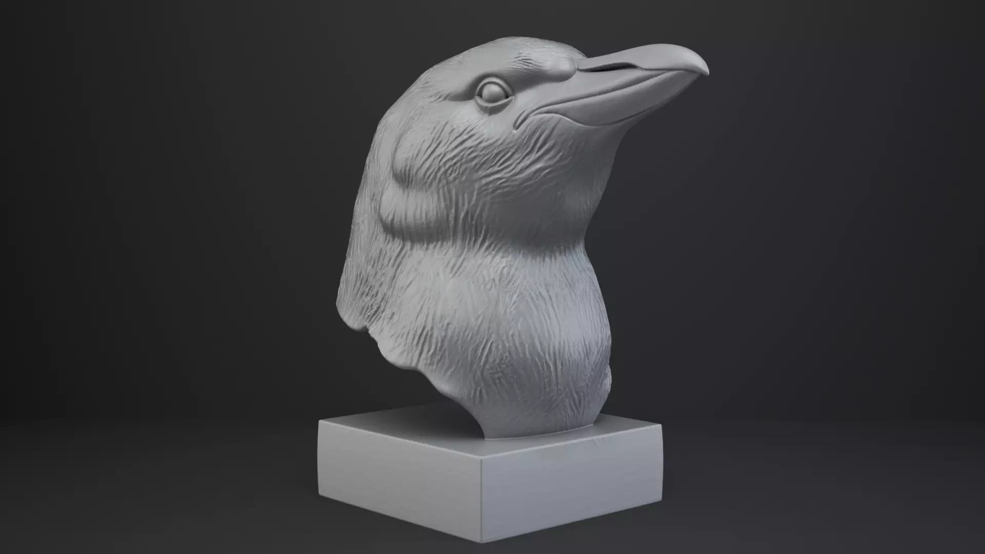 Penguin Bust - Animal Figurine 3D print model_8