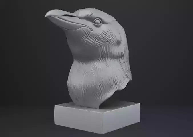 Penguin Bust - Animal Figurine
