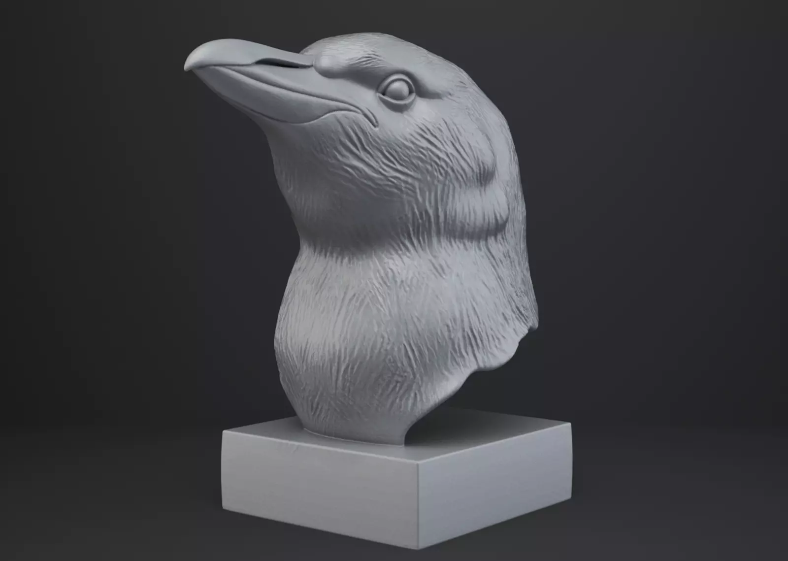 Penguin Bust - Animal Figurine 3D print model_0
