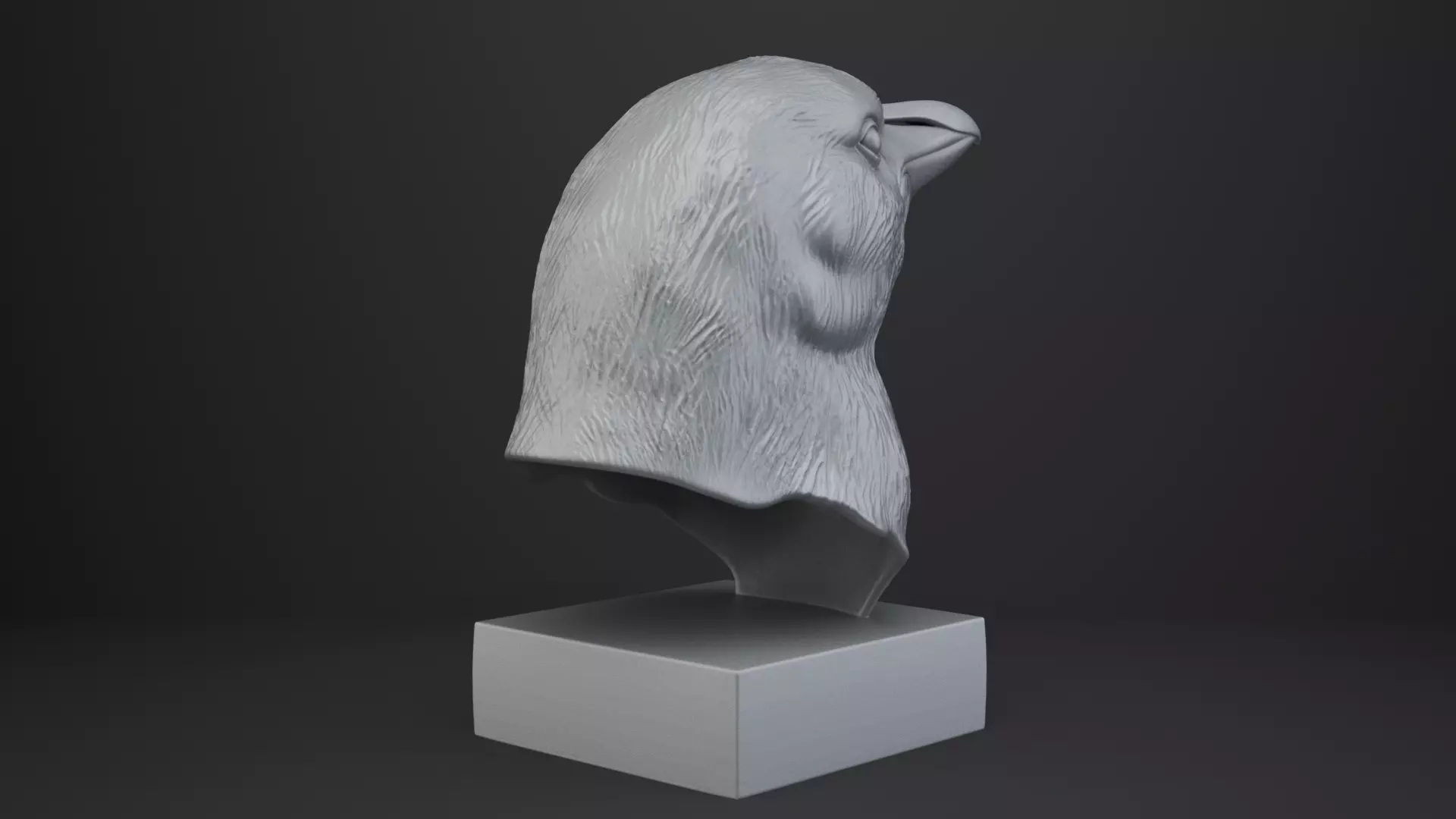 Penguin Bust - Animal Figurine 3D print model_6