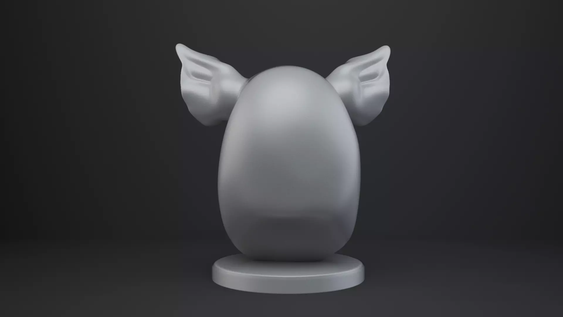 Pig Bust - Animal Figurine 3D print model_5