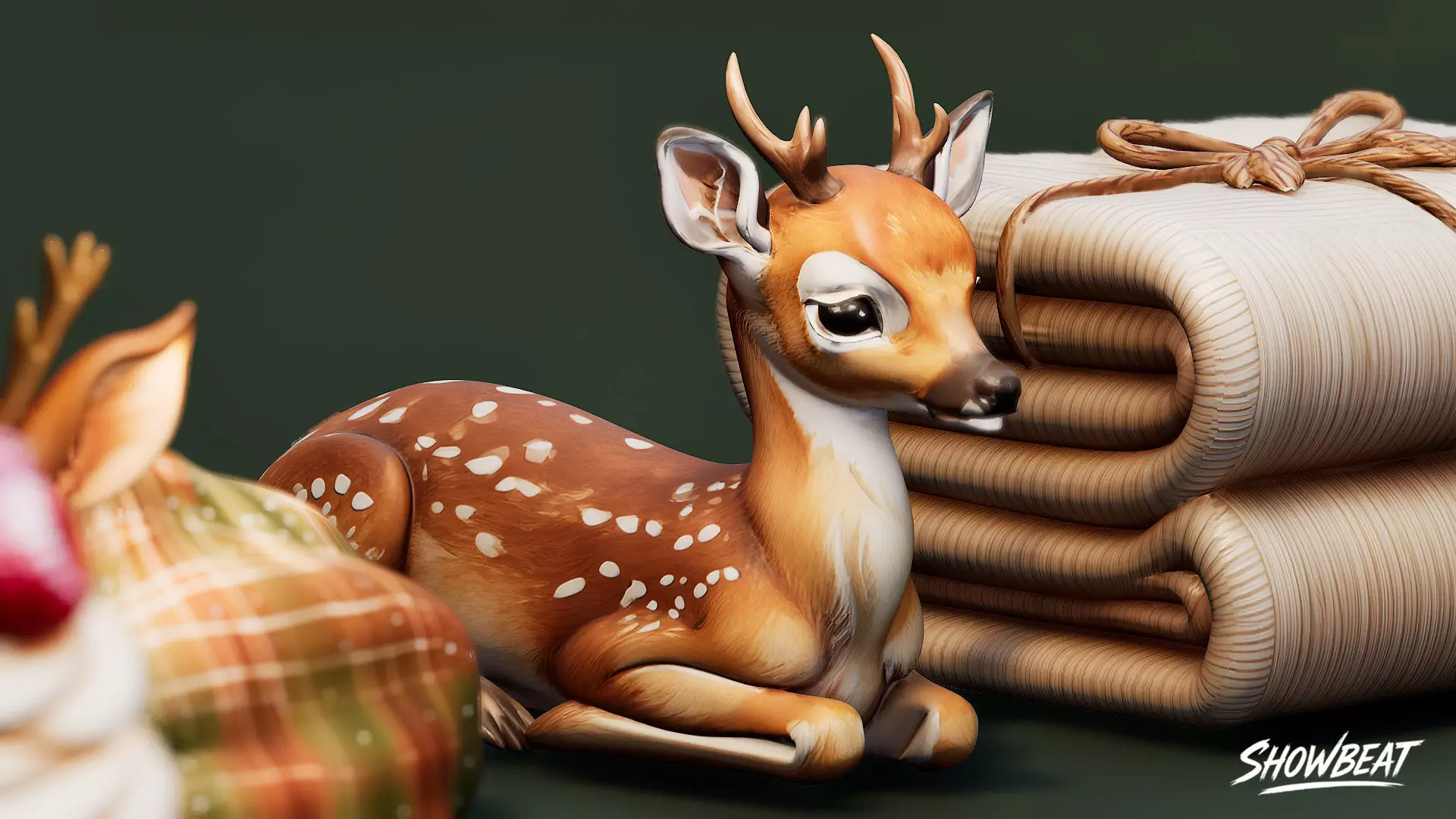 Winter Gift Pack Low-poly 3D model_8