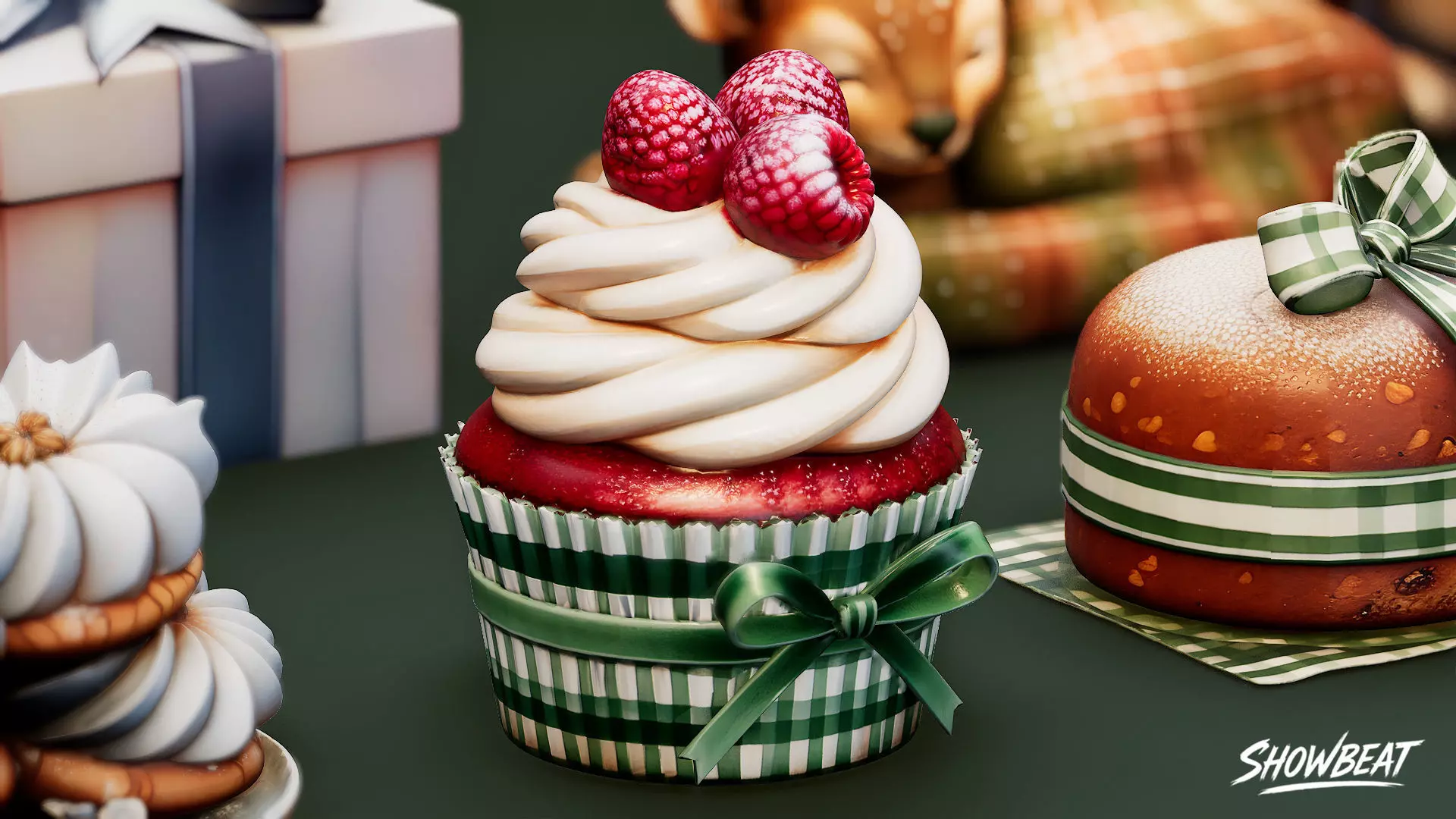 Winter Gift Pack Low-poly 3D model_3