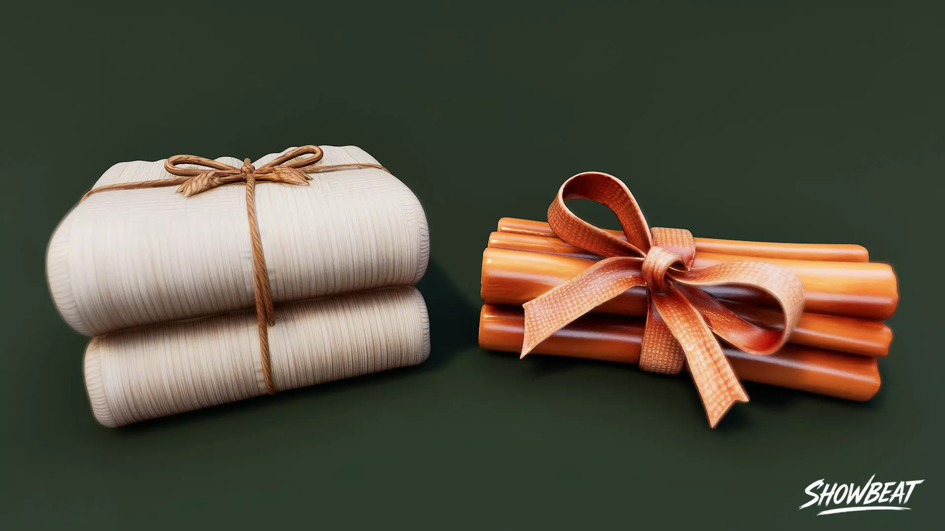 Winter Gift Pack Low-poly 3D model_11