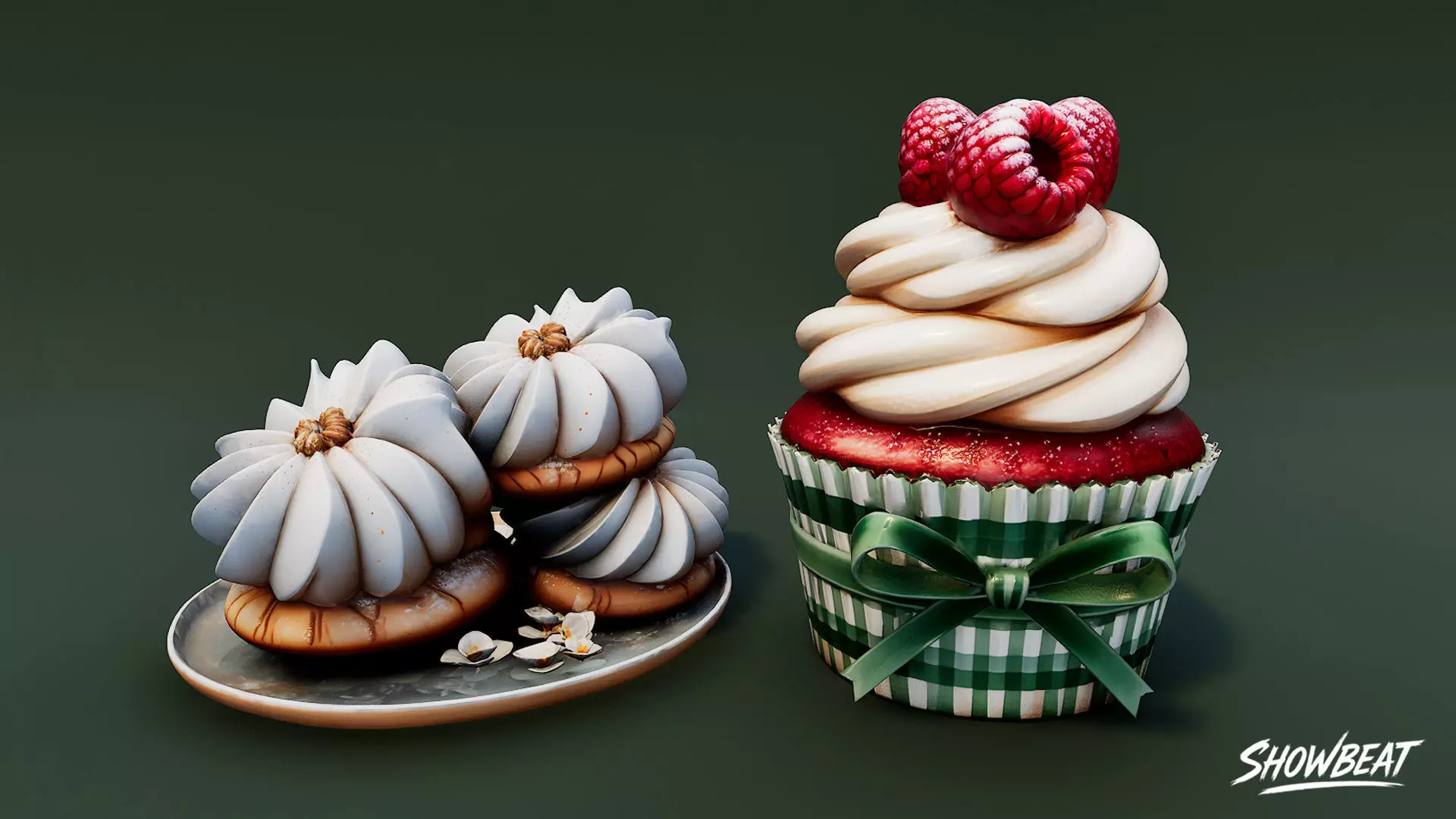 Winter Gift Pack Low-poly 3D model_12