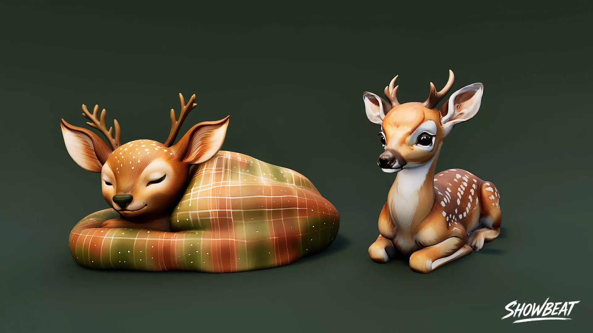 Winter Gift Pack Low-poly 3D model_15