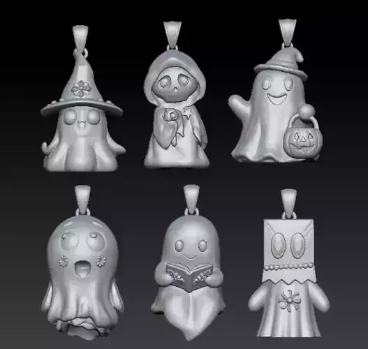Cute Ghost Pendant Collection   