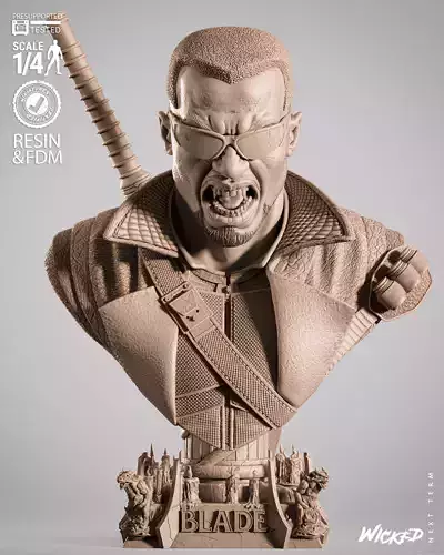 Wicked Marvel Blade Portrait Bust