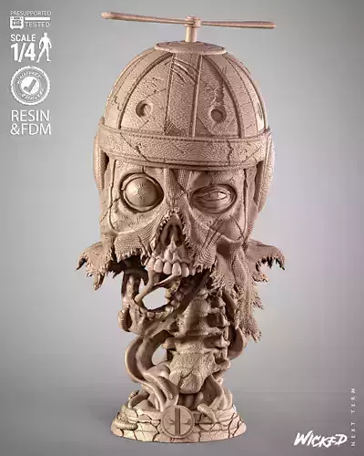 Wicked Marvel Deadpool Zombie Portrait Bust