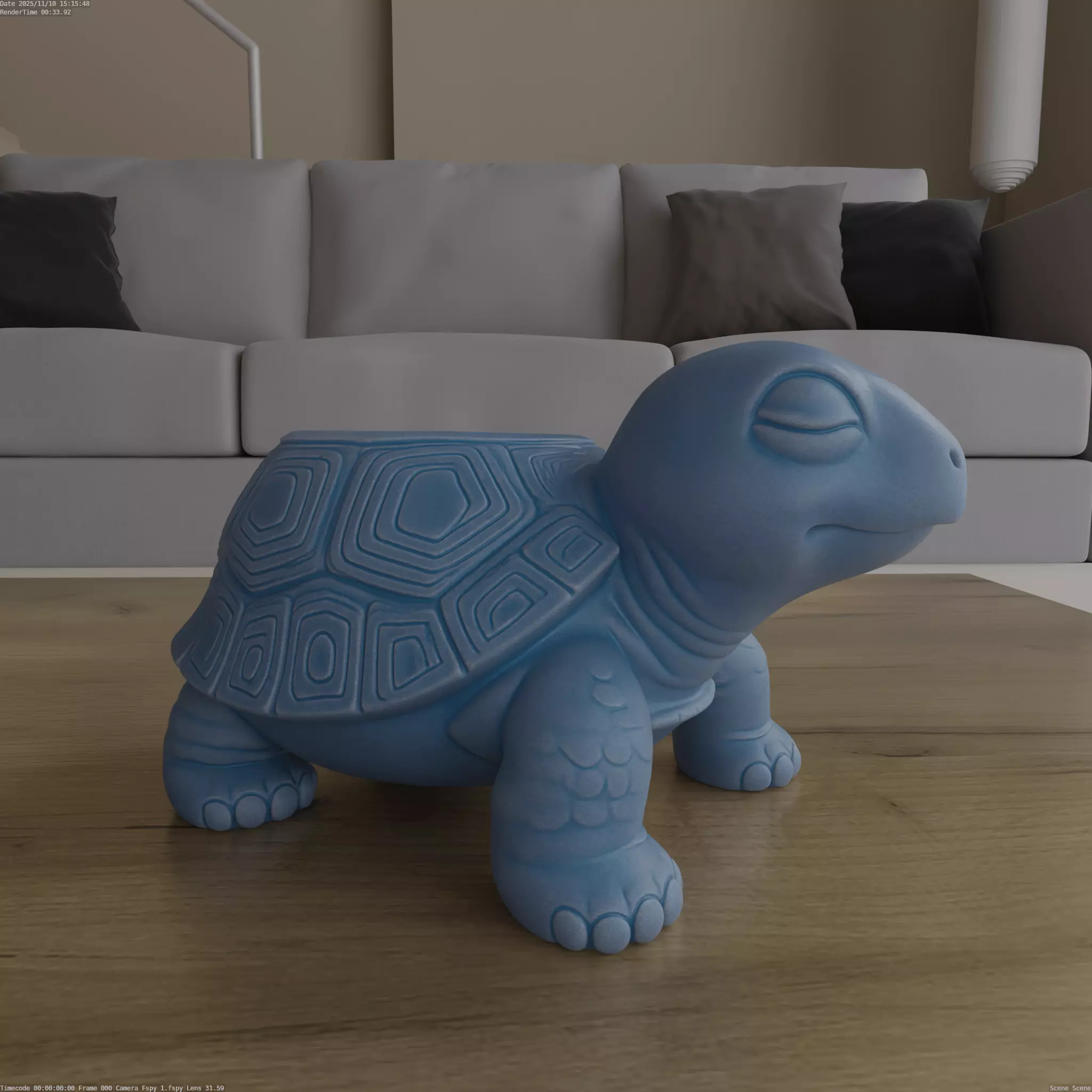 Sleeping Turtle Planter Candy Dish STL File for 3D Print 3D print model
