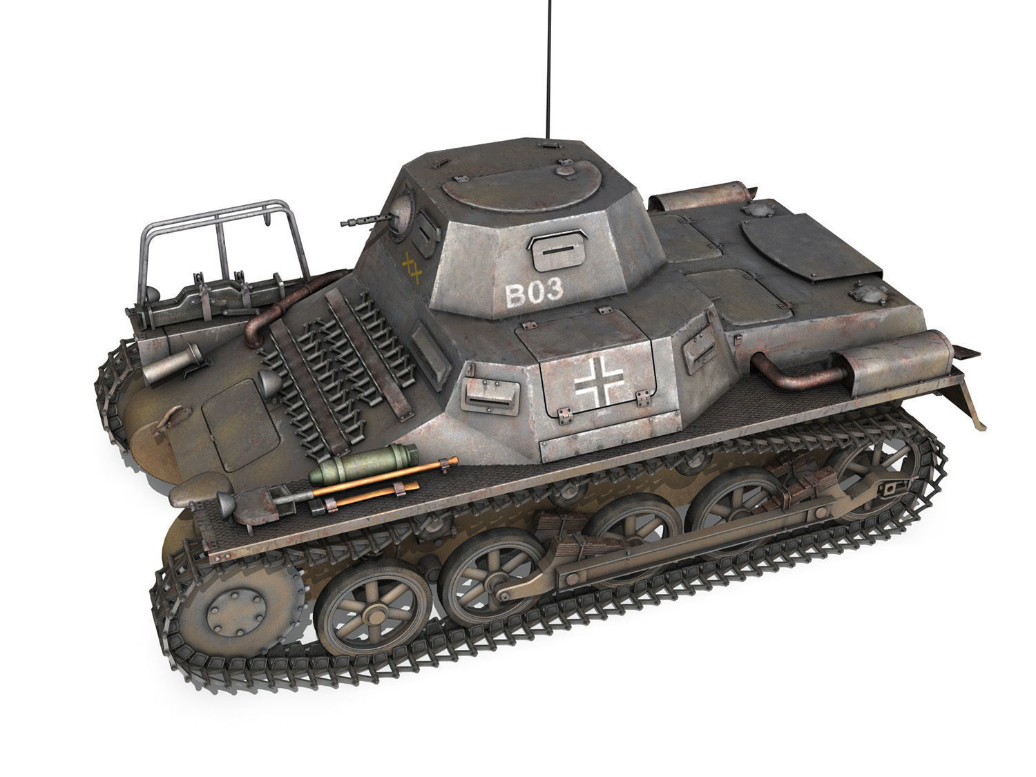 SDKFZ 265 - klPzBefWg - Ausf A - B03 3D model_2